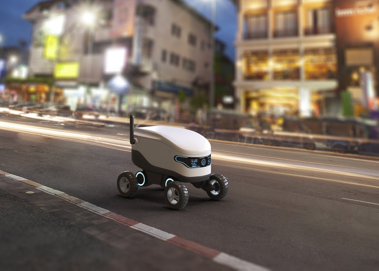 Self-driving delivery 真人裸交试看120秒免费 concept